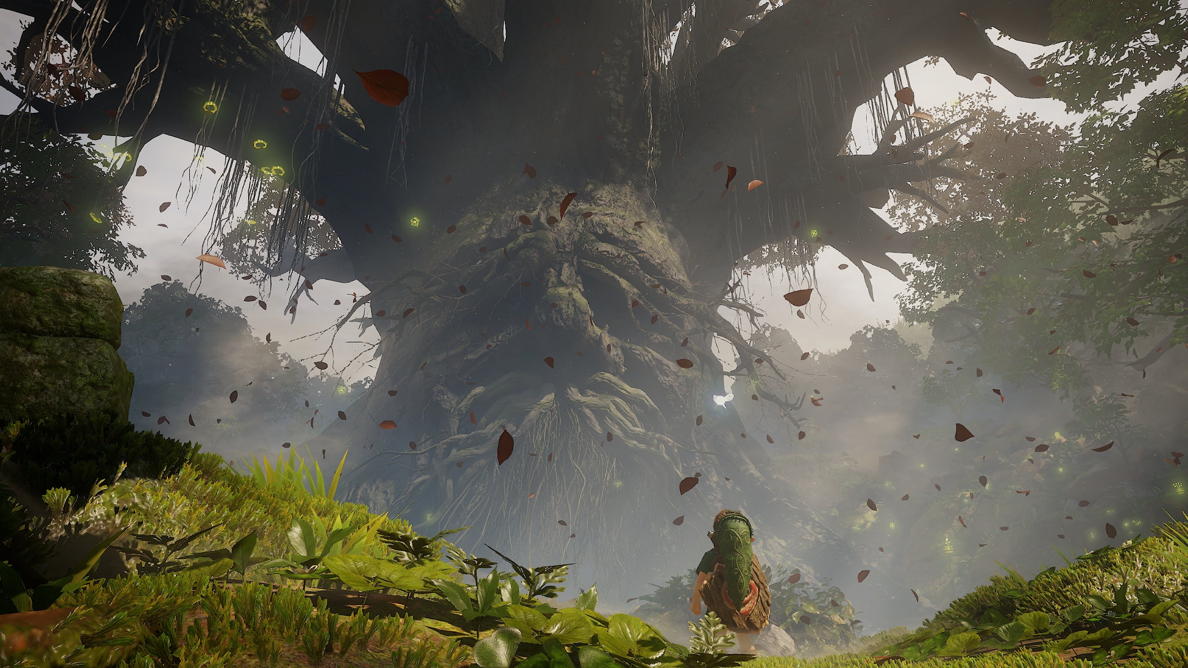 A Kokiri Forest foi completamente reconstruída para o Nintendo Switch 2, apresentando vegetação e iluminação muito mais detalhadas.