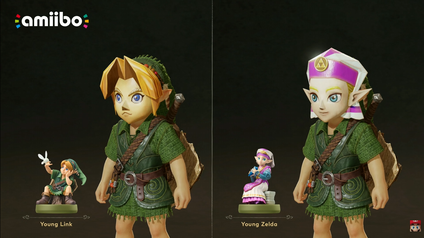Ao utilizar os novos amiibo em The Legend of Zelda: Ocarina of Time, o jogador poderá receber duas máscaras especiais.