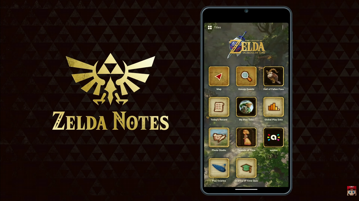 Zelda Notes receberá novos recursos relacionados a Ocarina of Time.